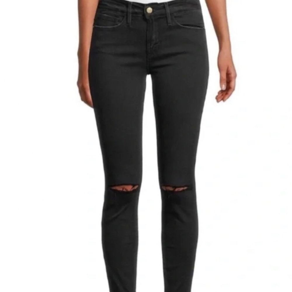 Frame Denim Le High Skinny distressed jeans
